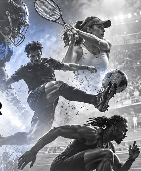 Athletes in motion